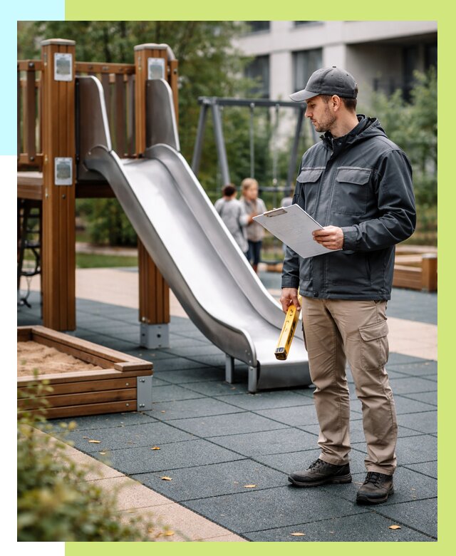 Сертификация детских площадок в Рыбинске от 26020 р. | Алешин-Рбн