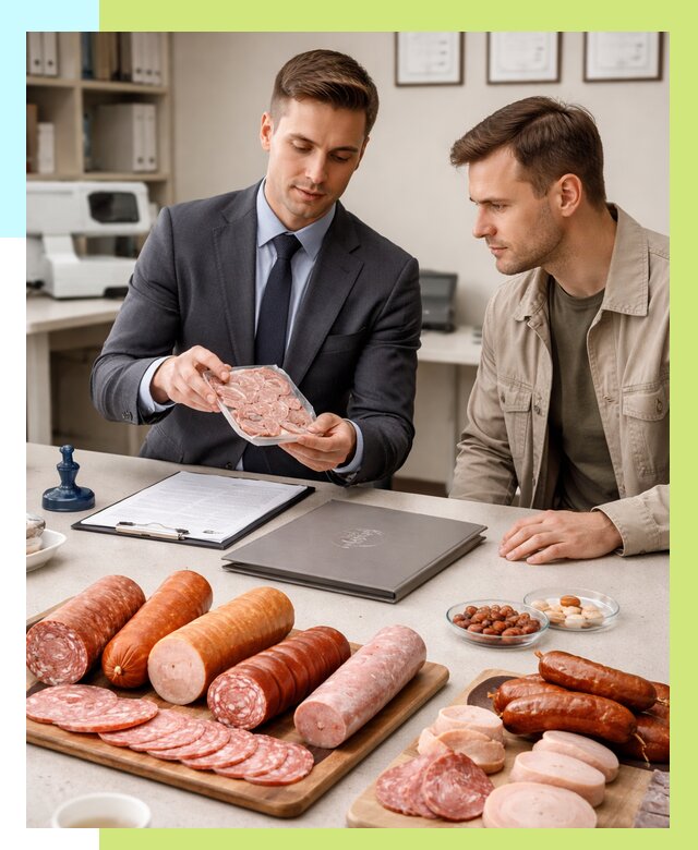 Сертификация колбасных изделий в Рыбинске от 7806 р. | Алешин-Рбн