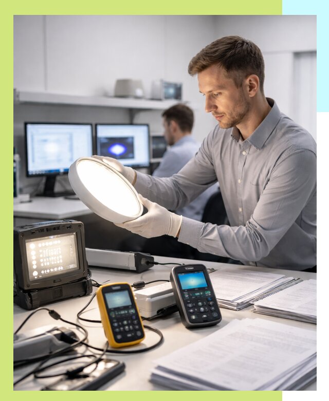 Сертификация светильников в Рыбинске: испытания и оформление