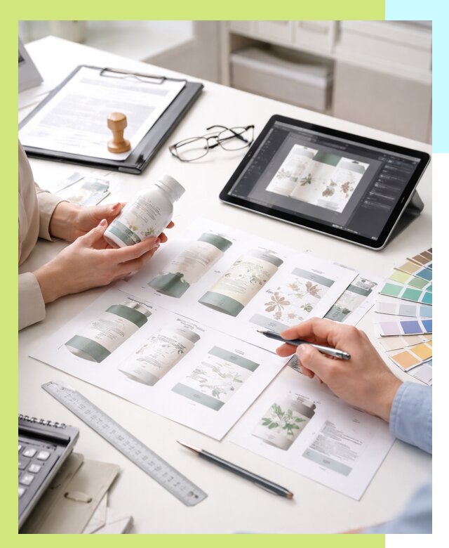 Профессиональная разработка дизайна и текста этикетки продукции в Рыбинске