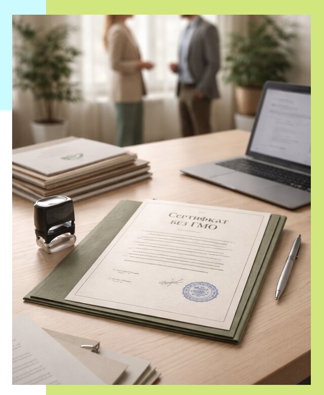 Сертификат без ГМО в Рыбинске от 7806 р. оформить срочно Алешин-Рбн