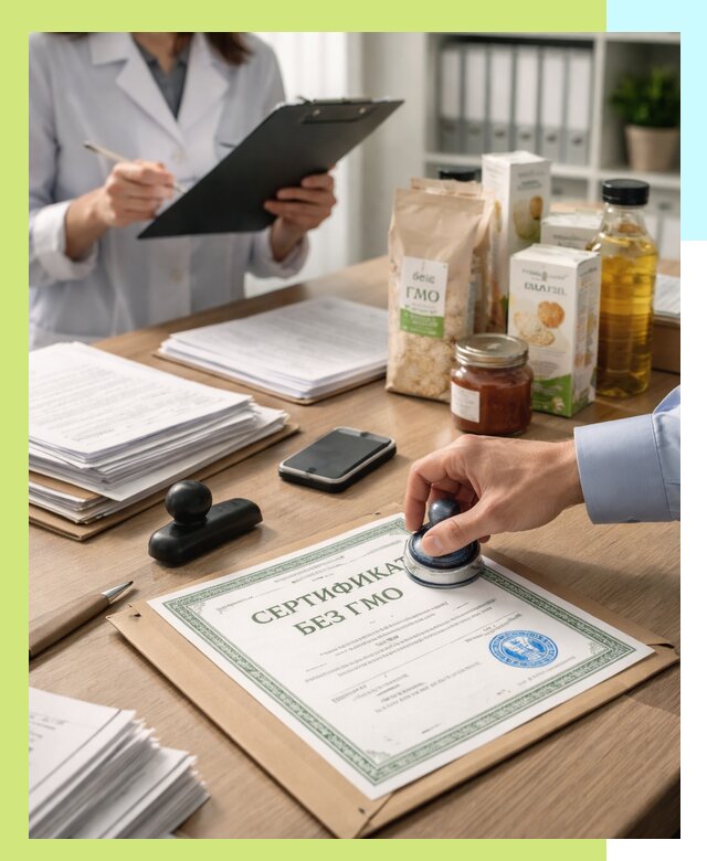 Получение сертификата Без ГМО для продукции в Рыбинске