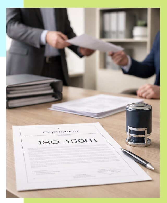 Сертификат ISO 45001 в Рыбинске под ключ от 46836 р. | Алешин-Рбн