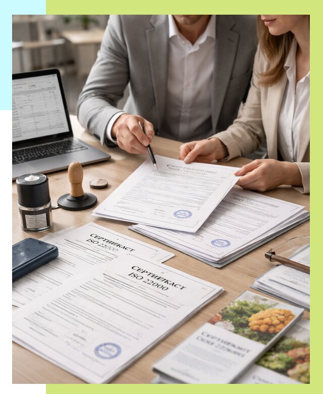 Сертификат ISO 22000 в Рыбинске от 41632 р. под ключ | Алешин-Рбн